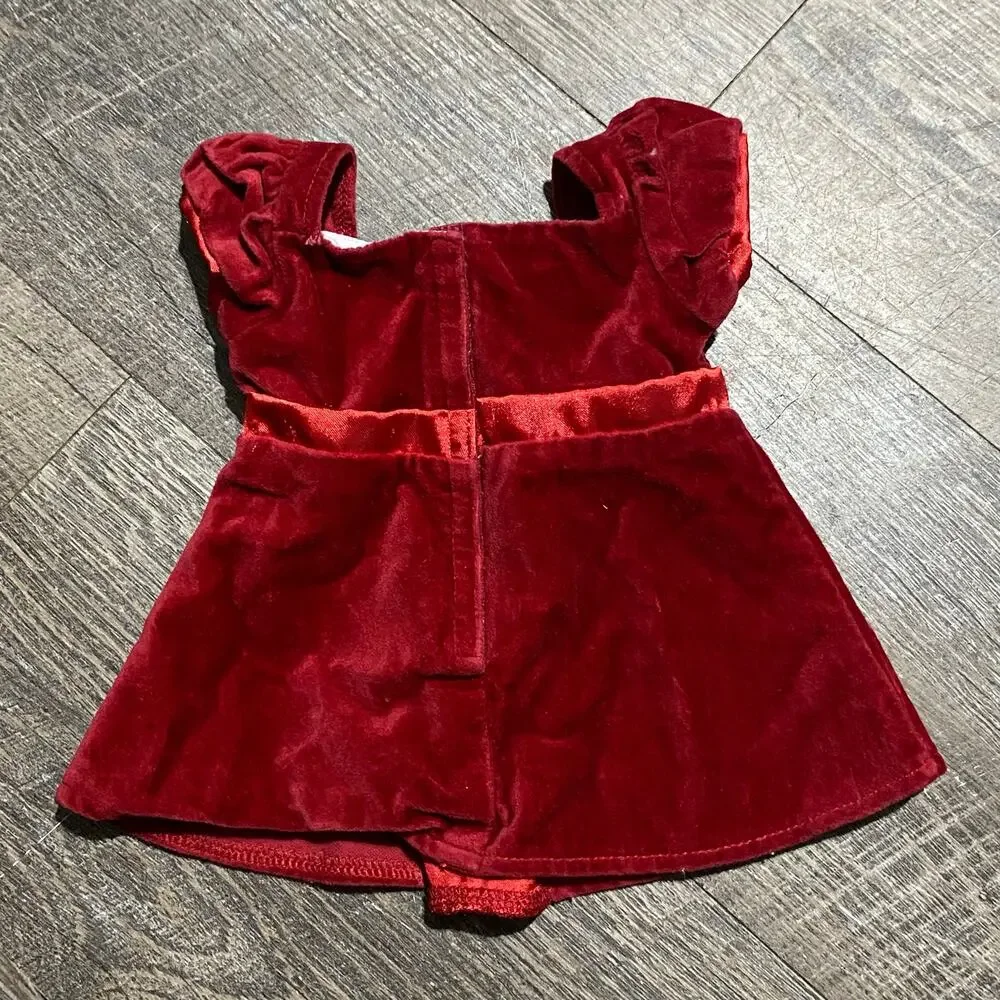 American Girl Bitty Baby 2010 Sweet Scarlet Red Dress ONLY - Picture 2 of 4